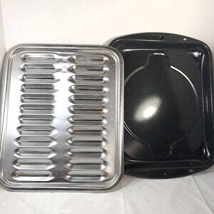 FRIGIDAIRE Gallery Broiler Pan and insert ceramic coated from stove range oven